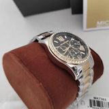  Shop Authentic Michael Kors Lexington Chronograph Green Dial Two Tone Steel Strap Watch For Women - MK7303 - Luxxuri