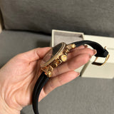  Shop Authentic Michael Kors Dylan Chronograph Black Dial Black Rubber Strap Watch For Women - MK8557 - Luxxuri