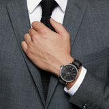  Shop Authentic IWC Portofino Automatic Black Dial Black Leather Strap Watch for Men - IW356502 - Luxxuri