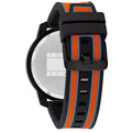 Tommy Hilfiger Wynwood Chronograph Black Dial Orange Silicone Strap Watch For Men - 1710583