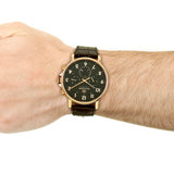  Shop Authentic Tommy Hilfiger Daniel Black Dial Brown Leather Strap Watch for Men - 1710379 - Luxxuri