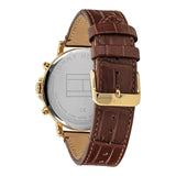  Shop Authentic Tommy Hilfiger Daniel Blue Dial Brown Leather Strap Watch for Men - 1710380 - Luxxuri