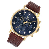  Shop Authentic Tommy Hilfiger Daniel Blue Dial Brown Leather Strap Watch for Men - 1710380 - Luxxuri