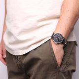  Shop Authentic Tommy Hilfiger Daniel Black Dial Black Leather Strap Watch for Men - 1710381 - Luxxuri