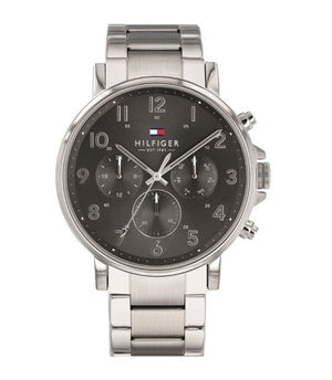  Shop Authentic Tommy Hilfiger Chronograph Grey Dial Silver Steel Strap Watch for Men - 1710382 - Luxxuri