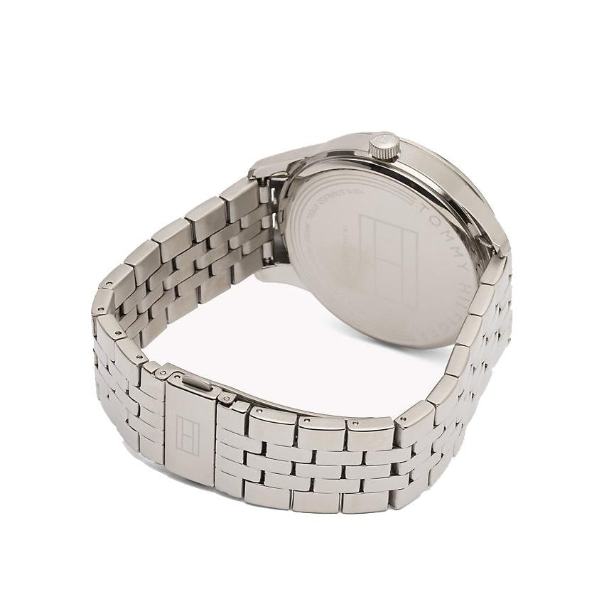  Shop Authentic Tommy Hilfiger Damon Chronograph Blue Dial Silver Steel Strap Watch for Men - 1791416 - Luxxuri