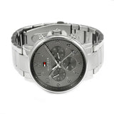  Shop Authentic Tommy Hilfiger Chronograph Grey Dial Silver Steel Strap Watch for Men - 1710382 - Luxxuri
