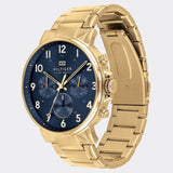  Shop Authentic Tommy Hilfiger Daniel Chronograph Blue Dial Gold Steel Strap Watch for Men - 1710384 - Luxxuri