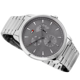  Shop Authentic Tommy Hilfiger Brad Chronograph Quartz Grey Dial Silver Steel Strap Watch For Men - 1710385 - Luxxuri