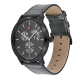 Shop Authentic Tommy Hilfiger Brad Chronograph Quartz Grey Dial Grey Leather Strap Watch For Men - 1710388 - Luxxuri