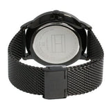  Shop Authentic Tommy Hilfiger Brad Quartz Blue Dial Black Mesh Bracelet Watch For Men - 1710392 - Luxxuri