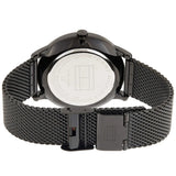 Shop Authentic Tommy Hilfiger Brad Quartz Blue Dial Black Mesh Bracelet Watch For Men - 1710392 - Luxxuri
