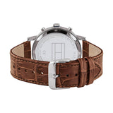  Shop Authentic Tommy Hilfiger Evan Chronograph Blue Dial Brown Leather Strap Watch for Men - 1710393 - Luxxuri