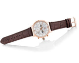  Shop Authentic Tommy Hilfiger Evan White Dial Brown Leather Strap Watch for Men - 1710394 - Luxxuri