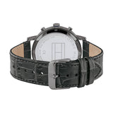  Shop Authentic Tommy Hilfiger Evan Black Dial Black Leather Strap Watch for Men - 1710395 - Luxxuri