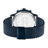  Shop Authentic Tommy Hilfiger Evan Blue Dial Blue Mesh Bracelet Watch for Men - 1710397 - Luxxuri