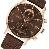  Shop Authentic Tommy Hilfiger Kane Brown Dial Brown Leather Strap Watch for Men - 1710400 - Luxxuri