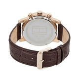  Shop Authentic Tommy Hilfiger Kane Brown Dial Brown Leather Strap Watch for Men - 1710400 - Luxxuri