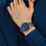  Shop Authentic Tommy Hilfiger Kane Blue Dial Silver Steel Strap Watch for Men - 1710401 - Luxxuri
