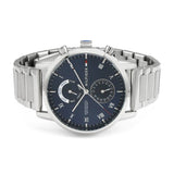  Shop Authentic Tommy Hilfiger Kane Blue Dial Silver Steel Strap Watch for Men - 1710401 - Luxxuri