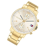  Shop Authentic Tommy Hilfiger Daniel White Dial Gold Steel Strap Watch for Men - 1710415 - Luxxuri