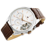  Shop Authentic Tommy Hilfiger Baker Chronograph White Dial Brown Leather Strap Watch For Men - 1710450 - Luxxuri