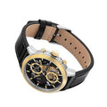  Shop Authentic Tommy Hilfiger Henry Chronograph Black Dial Black Leather Strap Watch For Men - 1710474 - Luxxuri