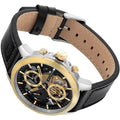  Shop Authentic Tommy Hilfiger Henry Chronograph Black Dial Black Leather Strap Watch For Men - 1710474 - Luxxuri
