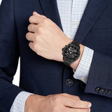  Shop Authentic Tommy Hilfiger Henry Chronograph Black Dial Black Steel Strap Watch For Men - 1710478 - Luxxuri