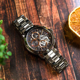  Shop Authentic Tommy Hilfiger Henry Chronograph Grey Dial Grey Steel Strap Watch For Men - 1710479 - Luxxuri