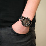  Shop Authentic Tommy Hilfiger Henry Chronograph Grey Dial Grey Steel Strap Watch For Men - 1710479 - Luxxuri