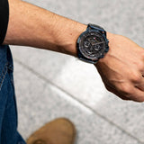  Shop Authentic Tommy Hilfiger Luca Chronograph Grey Dial Blue Steel Strap Watch For Men - 1710493 - Luxxuri