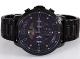  Shop Authentic Tommy Hilfiger Classic Chronograph Black Dial Black Steel Strap Watch For Men - 1710494 - Luxxuri