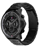  Shop Authentic Tommy Hilfiger Classic Chronograph Black Dial Black Steel Strap Watch For Men - 1710494 - Luxxuri