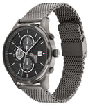  Shop Authentic Tommy Hilfiger Weston Chronograph Grey Dial Grey Mesh Bracelet Watch For Men - 1710506 - Luxxuri