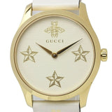 Shop Authentic Gucci G Timeless White Dial White Leather Strap Watch For Women - YA1264096 - Luxxuri