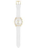  Shop Authentic Michael Kors Hadyn Chronograph White Dial White Rubber Strap Watch for Women - MK7484 - Luxxuri