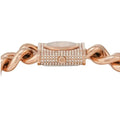  Shop Authentic Michael Kors Chain Lock Three-Hand Rose Gold Dial Rose Gold Steel Strap Watch for Women - MK4827 - Luxxuri