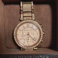  Shop Authentic Michael Kors Uptown Glam Parker Chronograph Rose Gold Dial Steel Strap Watch for Women - MK5663 - Luxxuri