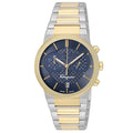  Shop Authentic Salvatore Ferragamo Sapphire Chrono Blue Dial Two Tone Steel Strap Watch for Men - SFME00521 - Luxxuri