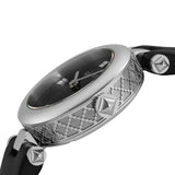  Shop Authentic Gucci Diamantissima Quartz Diamonds Black Dial Black Leather Strap Watch for Women - YA141506 - Luxxuri