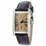  Shop Authentic Emporio Armani Classic Beige Dial Brown Leather Strap Watch For Women - AR0155 - Luxxuri