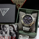  Shop Authentic Guess Rigor Quartz Black Dial Silver Steel Strap Watch For Men - W0218G2 - Luxxuri