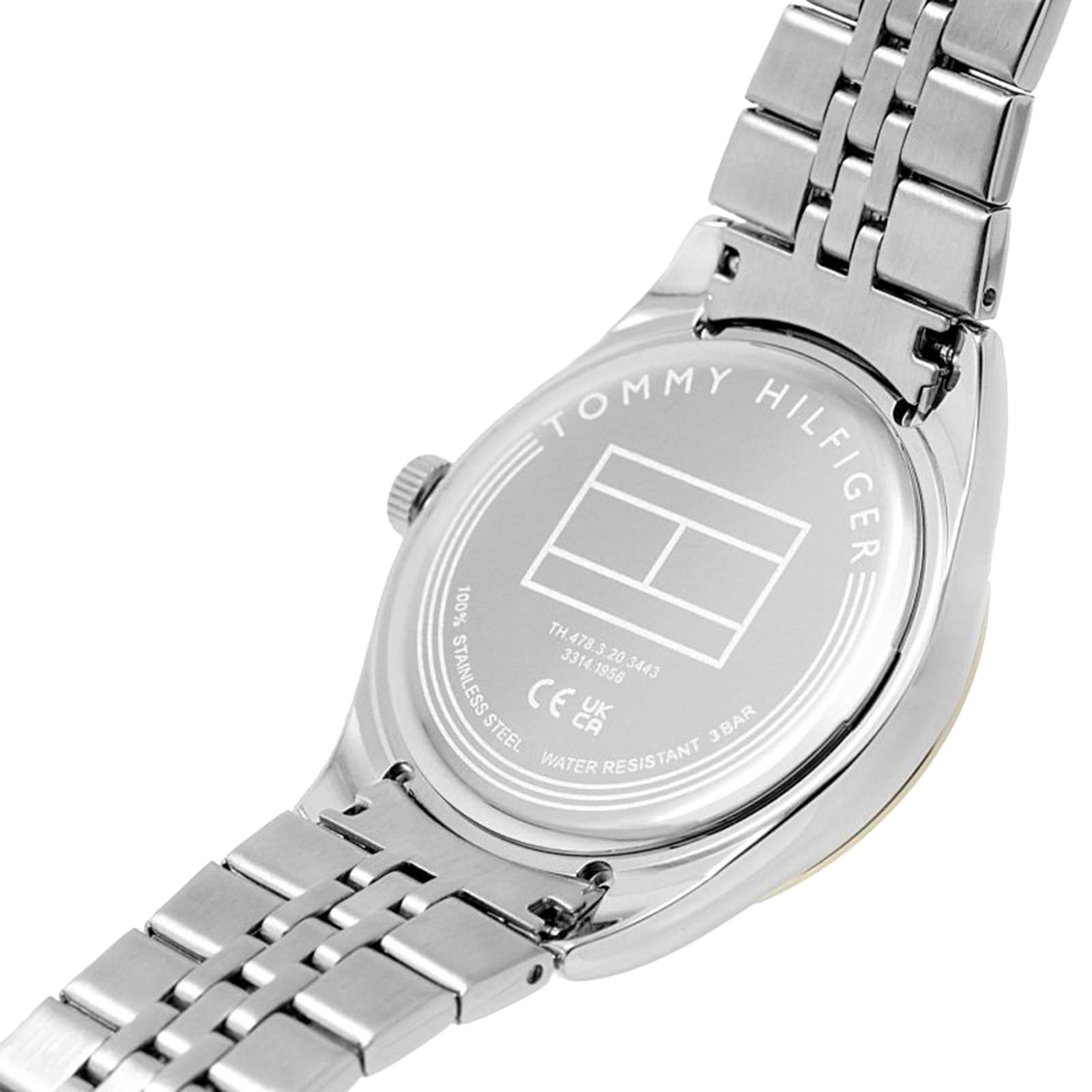  Shop Authentic Tommy Hilfiger Monica Chronograph Black Dial Two Tone Steel Strap Watch For Women - 1782591 - Luxxuri