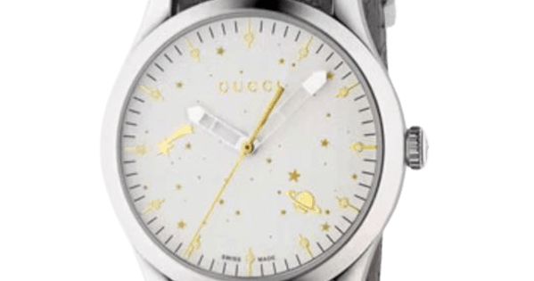  Shop Authentic Gucci G Timeless Quartz White Dial Grey NATO Strap Watch For Women - YA1264184 - Luxxuri