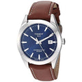  Shop Authentic Tissot Gentleman Powermatic 80 Silicium Blue Dial Brown Leather Strap Watch For Men - T127.407.16.041.00 - Luxxuri