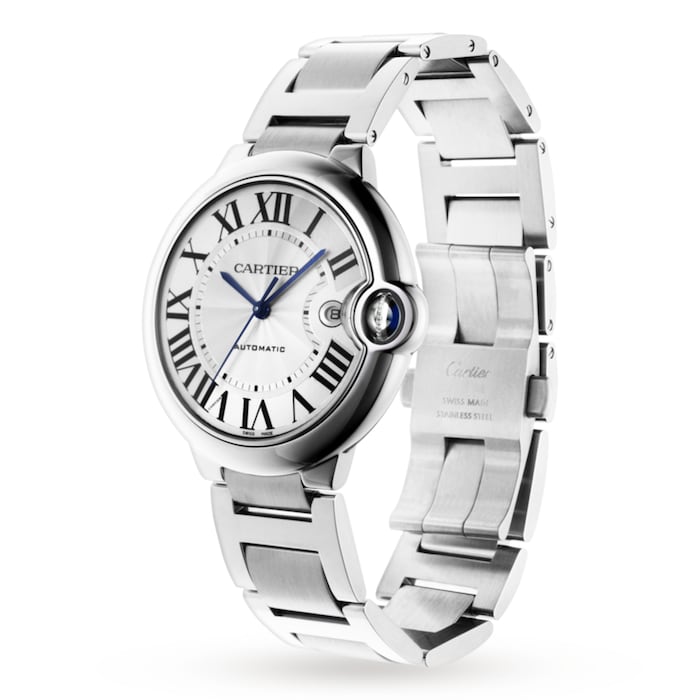 Shop Authentic Cartier Ballon Bleu De Cartier Silver Dial Silver Steel Strap Watch for Men - WSBB0049 - Luxxuri