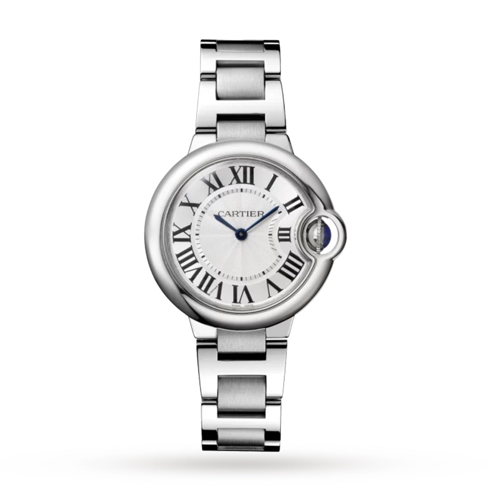  Shop Authentic Cartier Ballen Bleu De Cartier Silver Dial Silver Steel Strap Watch for Women - W6920084 - Luxxuri