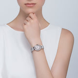  Shop Authentic Cartier Ballon Bleu De Cartier Diamonds White Dial Silver Steel Strap Watch for Women - W4BB0015 - Luxxuri