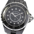  Shop Authentic Chanel J12 Quartz Diamonds Black Dial Black Steel Strap Watch for Women - J12 H1625 - Luxxuri